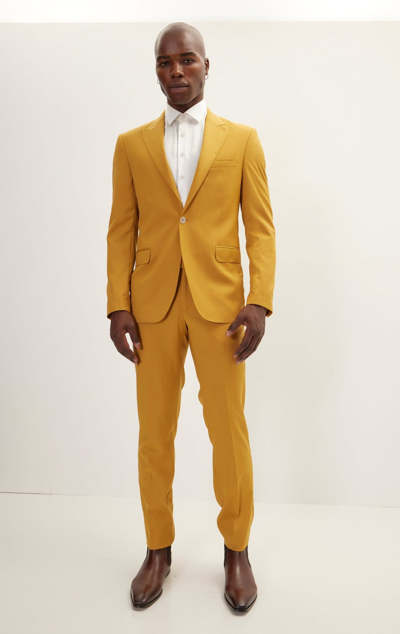 Vitale Super 110S Merino Wool Single Breasted Suit - Citrus - Ron Tomson