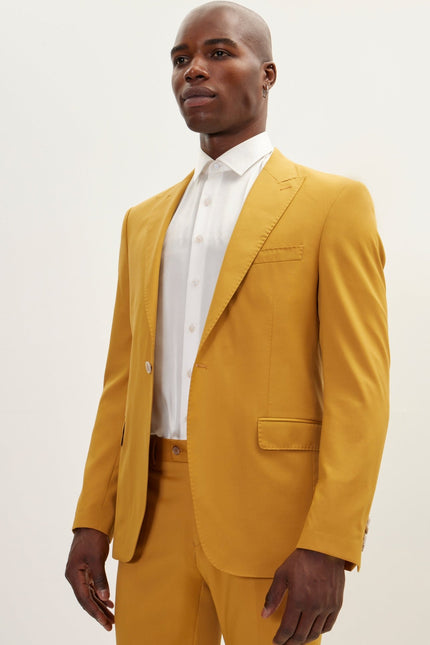 Vitale Super 110S Merino Wool Single Breasted Suit - Citrus - Ron Tomson