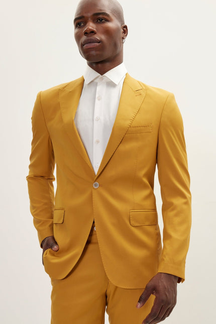 Vitale Super 110S Merino Wool Single Breasted Suit - Citrus - Ron Tomson