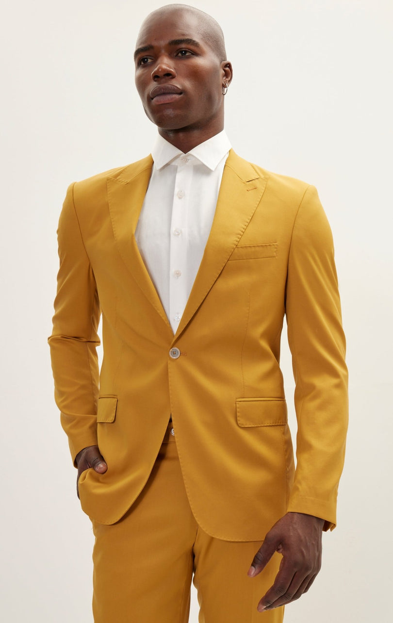 Vitale Super 110S Merino Wool Single Breasted Suit - Citrus - Ron Tomson