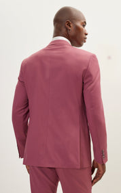 Vitale Super 110S Merino Wool Single Breasted Suit - Mauve - Ron Tomson
