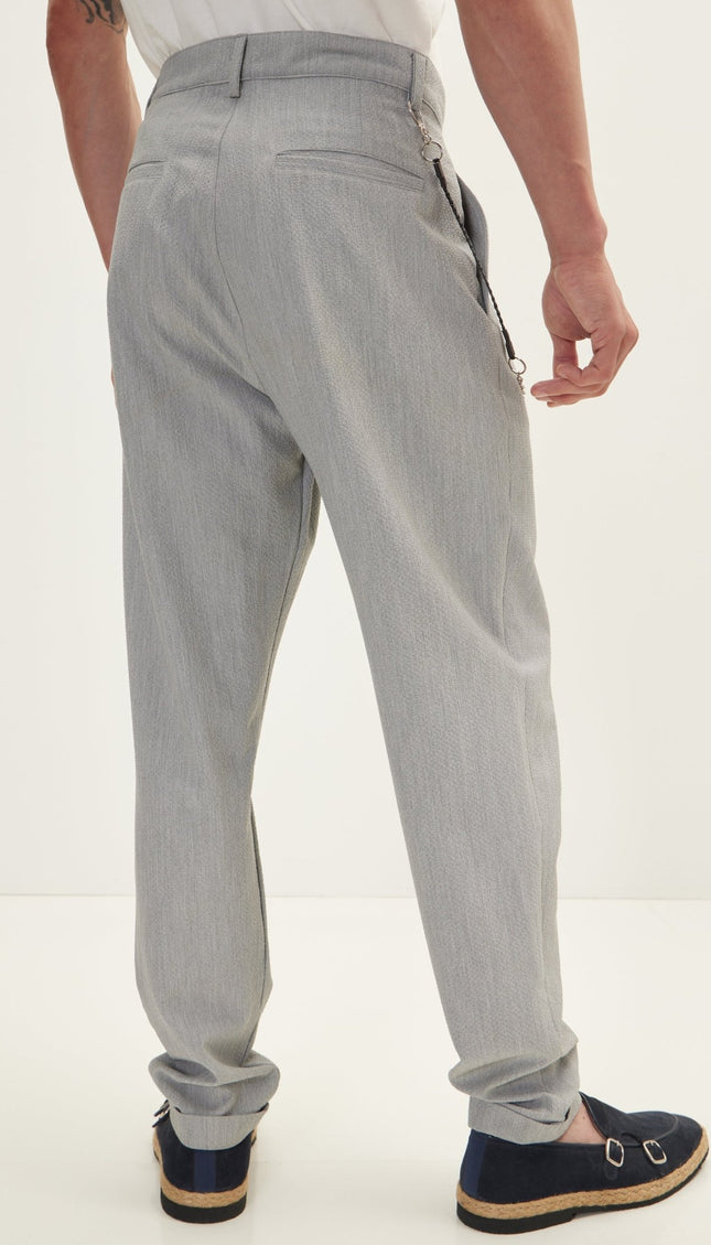Waffle Stretch Beach Day Pants - Grey - Ron Tomson