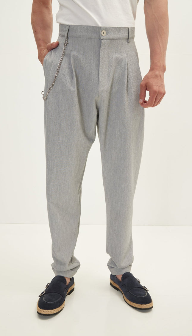 Waffle Stretch Beach Day Pants - Grey - Ron Tomson