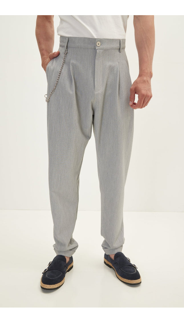 Waffle Stretch Beach Day Pants - Grey - Ron Tomson