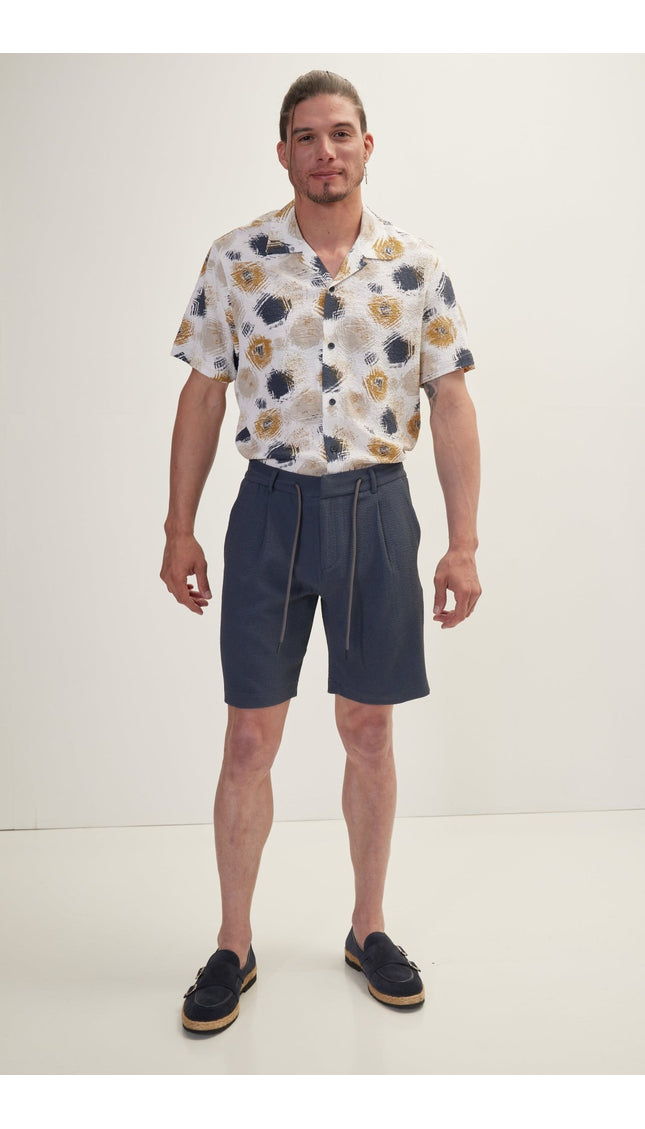 Waffle Stretch Beach Day Shorts - Anthracite - Ron Tomson