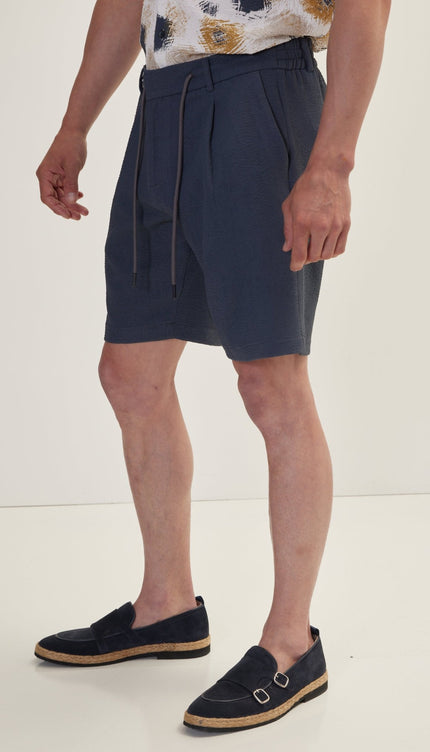 Waffle Stretch Beach Day Shorts - Anthracite - Ron Tomson