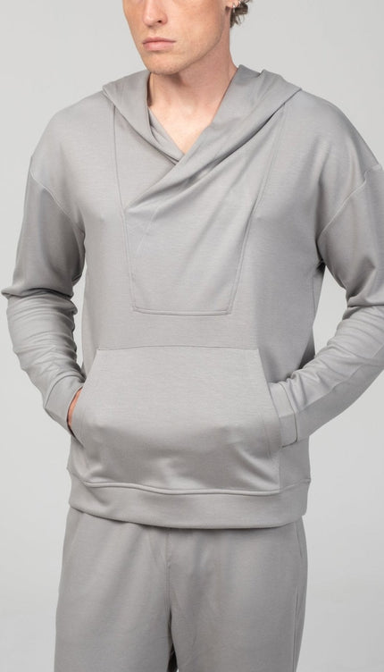 Weekend Hooded Sweater - Grey - Ron Tomson