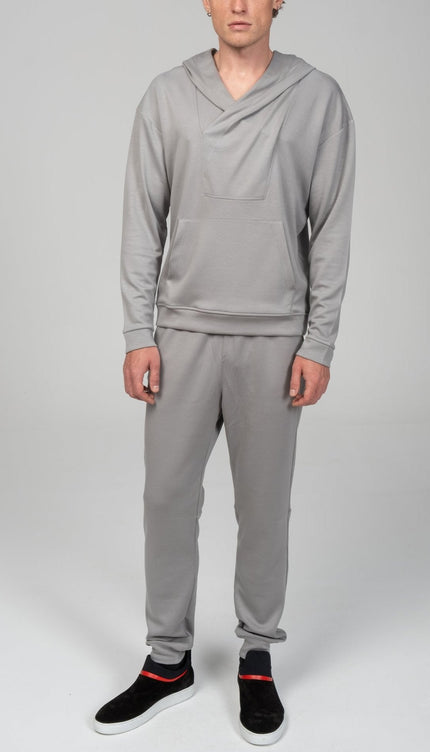 Weekend Hooded Sweater - Grey - Ron Tomson