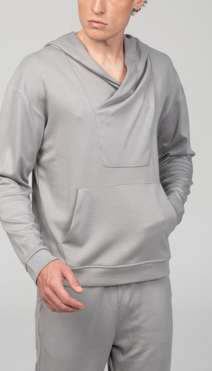 Weekend Hooded Sweater - Grey - Ron Tomson