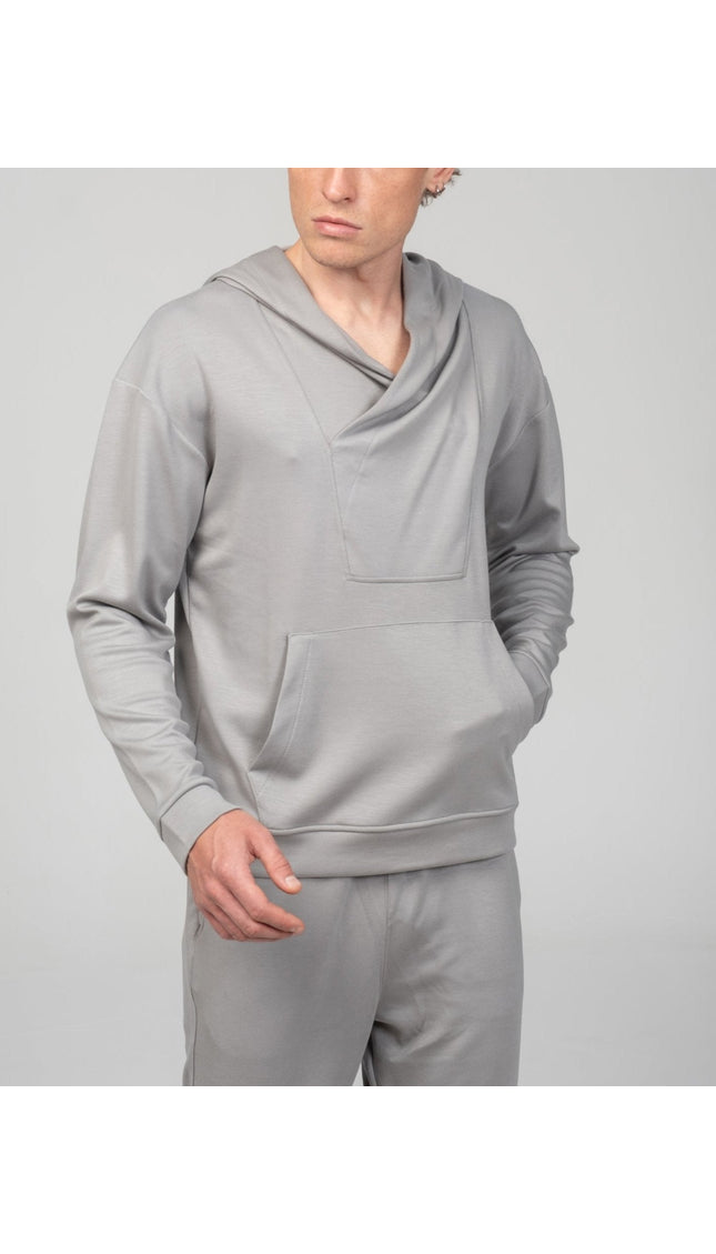 Weekend Hooded Sweater - Grey - Ron Tomson