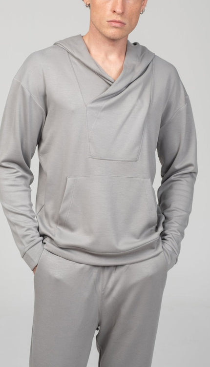 Weekend Hooded Sweater - Grey - Ron Tomson