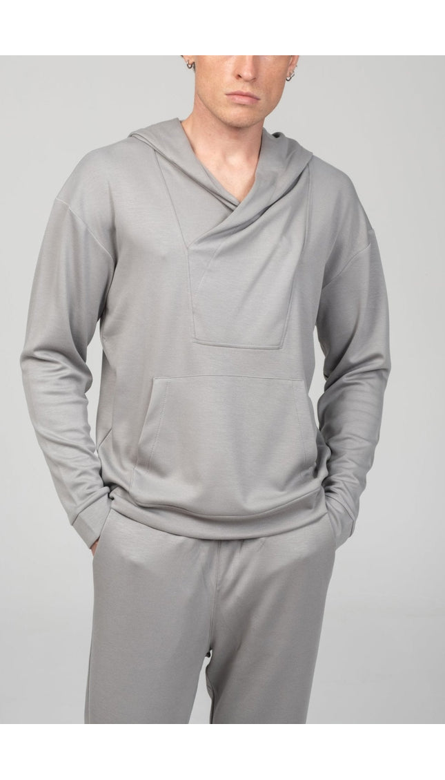 Weekend Hooded Sweater - Grey - Ron Tomson