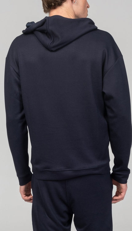 Weekend Hooded Sweater - Navy - Ron Tomson