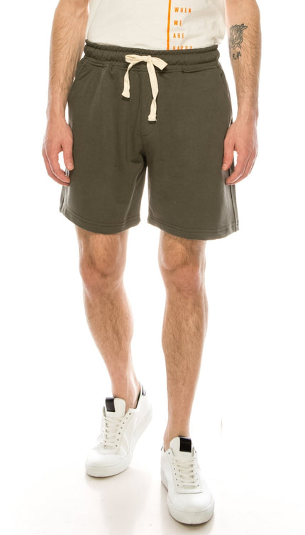 Weekender Cotton Shorts - Dark Green - Ron Tomson