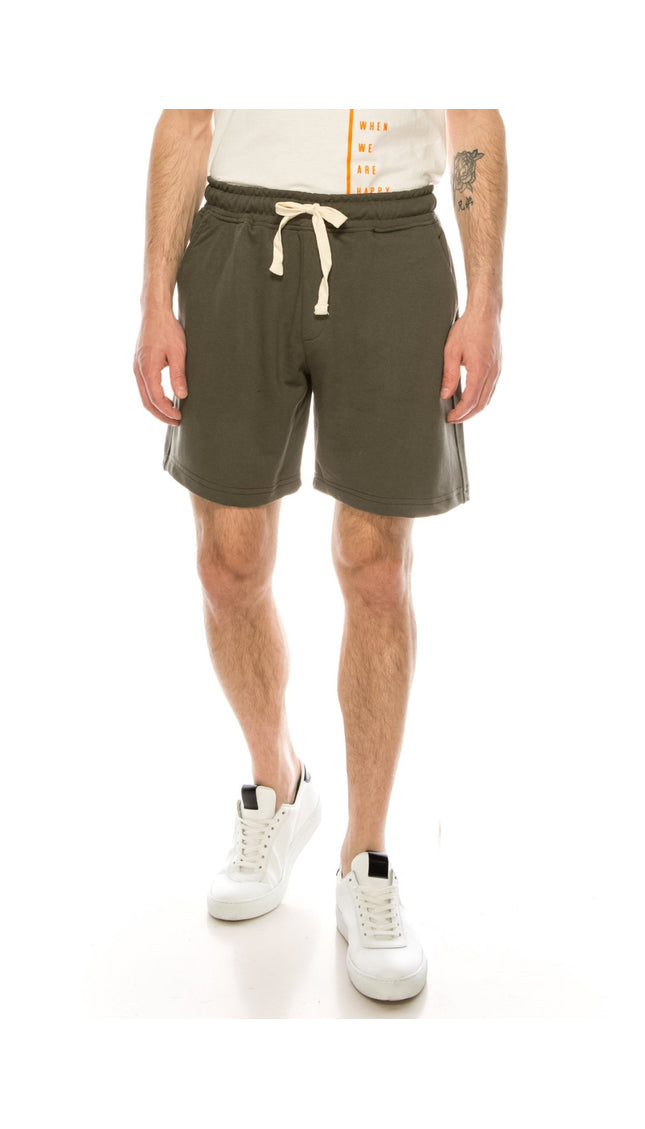 Weekender Cotton Shorts - Dark Green - Ron Tomson
