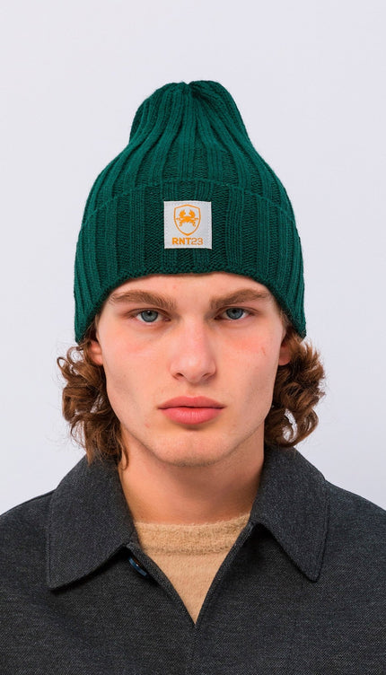 Wide Fit Beanie - Green - Ron Tomson