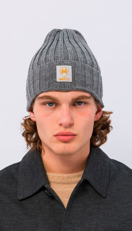 Wide Fit Beanie - Grey - Ron Tomson