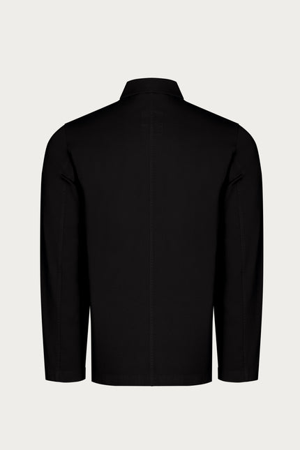 Wide Pocket Lightweight Cotton Jacket - Black - Ron Tomson