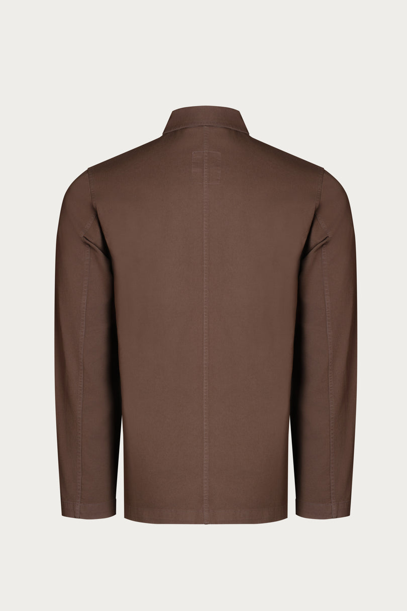 Wide Pocket Lightweight Cotton Jacket - Khaki - Ron Tomson
