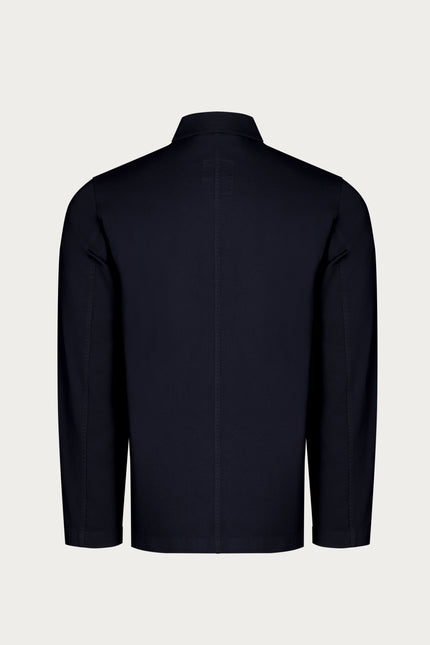 Wide Pocket Lightweight Cotton Jacket - Navy - Ron Tomson
