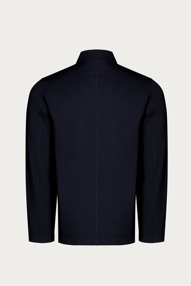Wide Pocket Lightweight Cotton Jacket - Navy - Ron Tomson