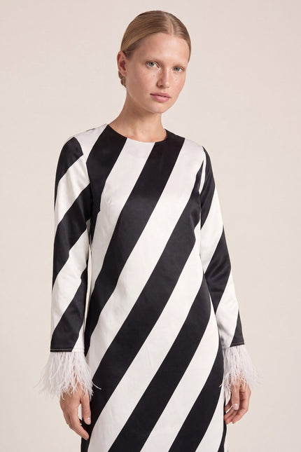 Fringe Stripe Maxi Dress