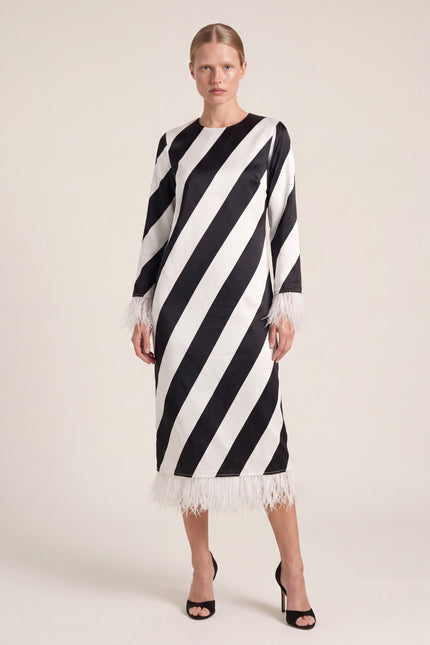 Fringe Stripe Maxi Dress