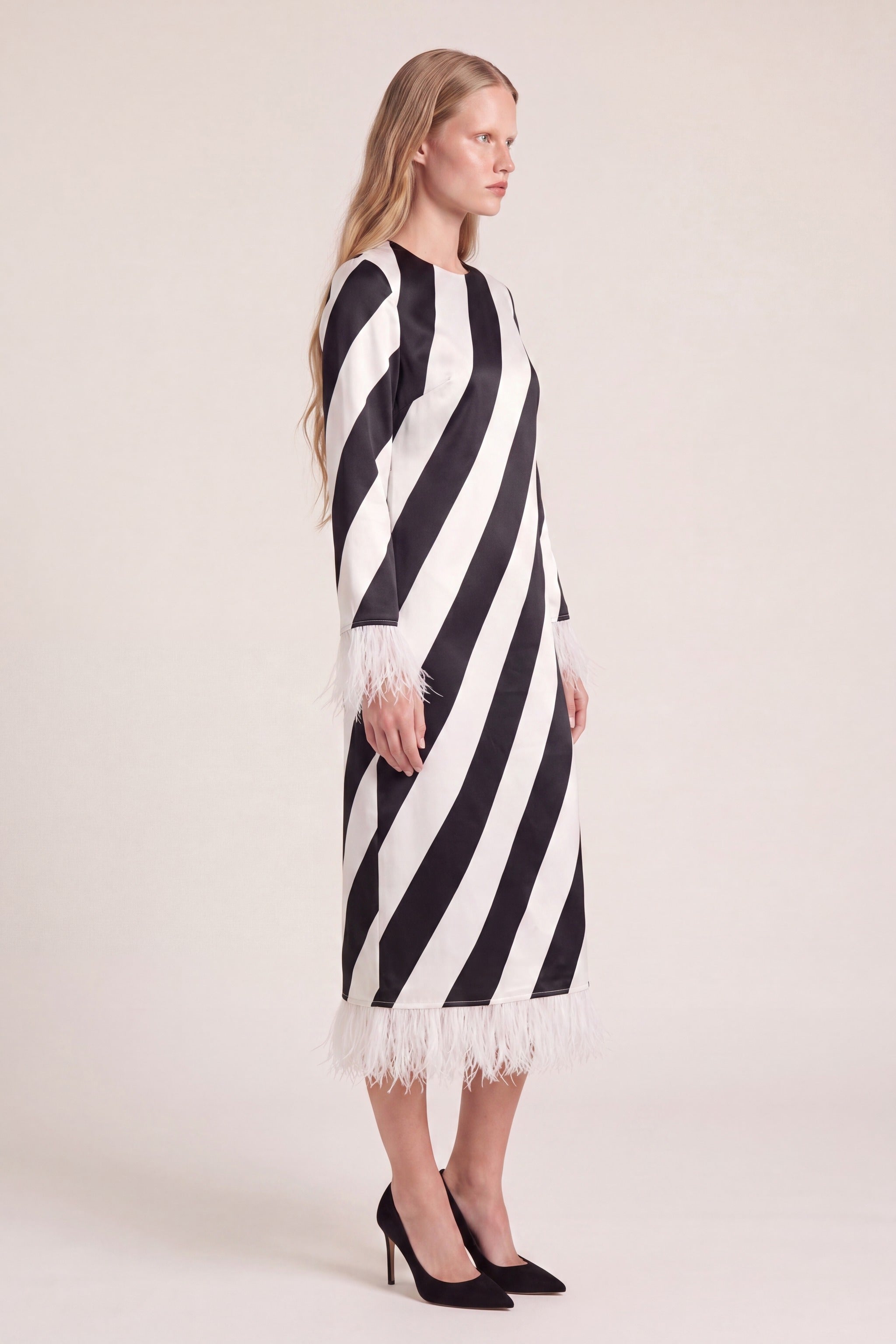 Fringe Stripe Maxi Dress