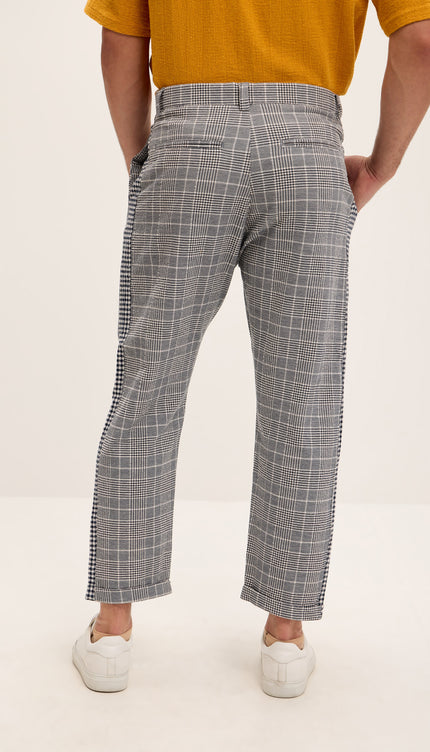 Windowpane Checkered Side - Striped Trousers - Ron Tomson