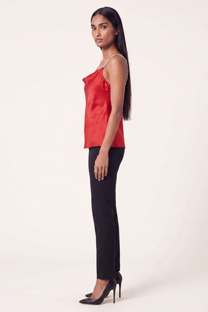 Jewel Straps Camisole - Red - side view