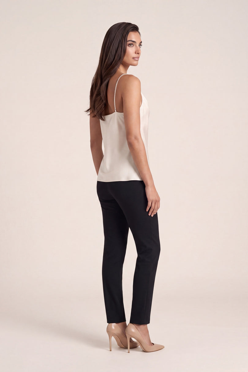 Jewel Straps Camisole - Off-White - side view