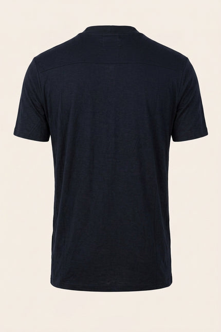 Wrap Front T-Shirt - Black - Back
