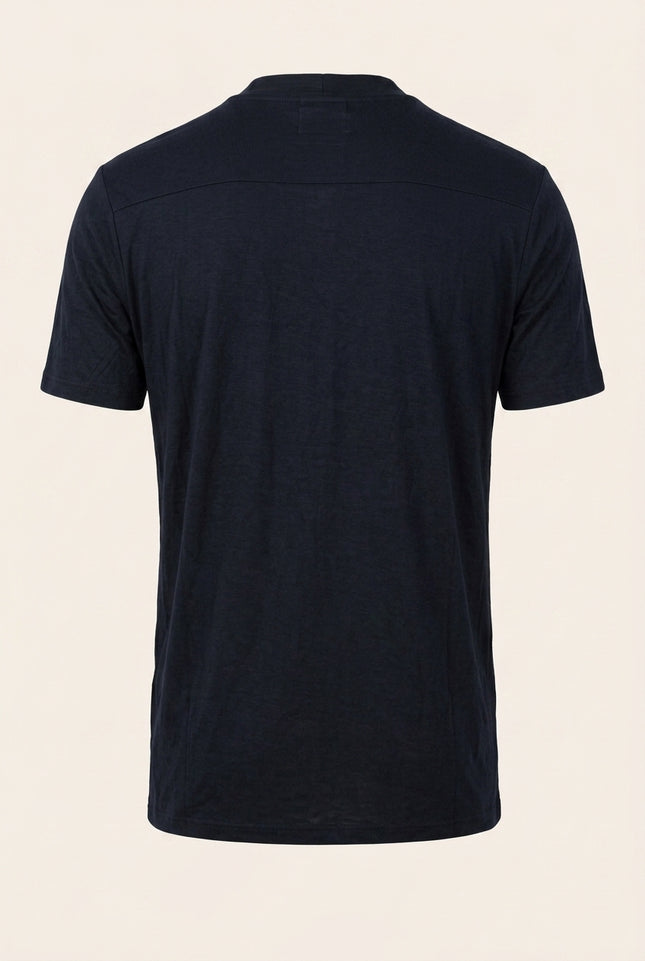 Wrap Front T-Shirt - Black - Back