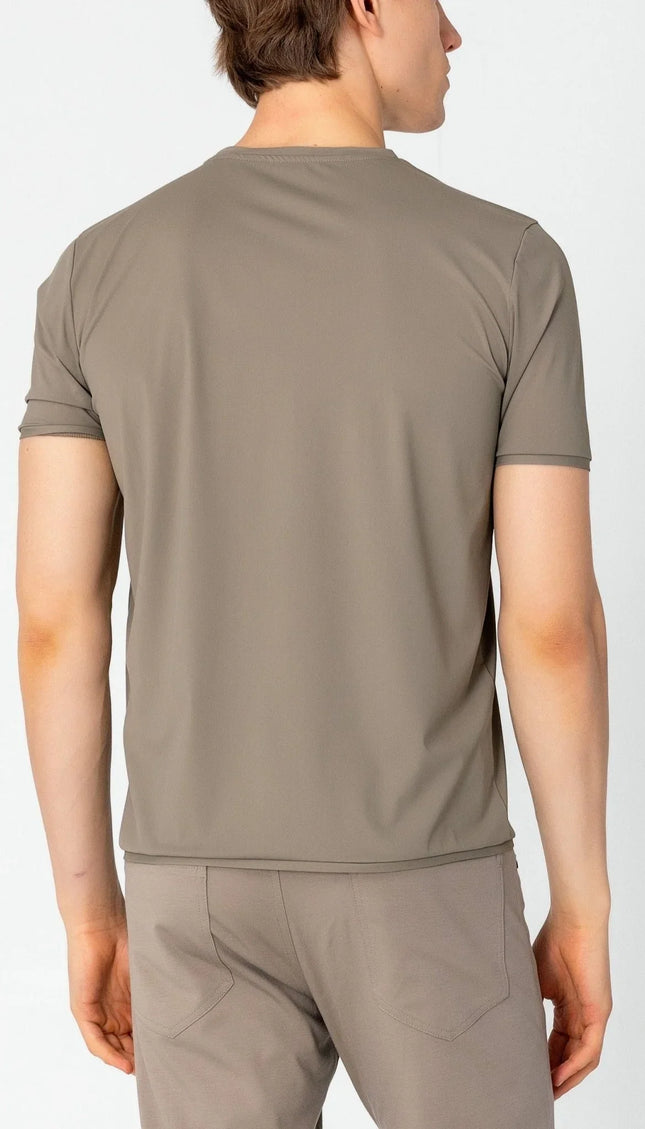 Wrinkle Free Crew Neck T-shirt - Vizon - Ron Tomson