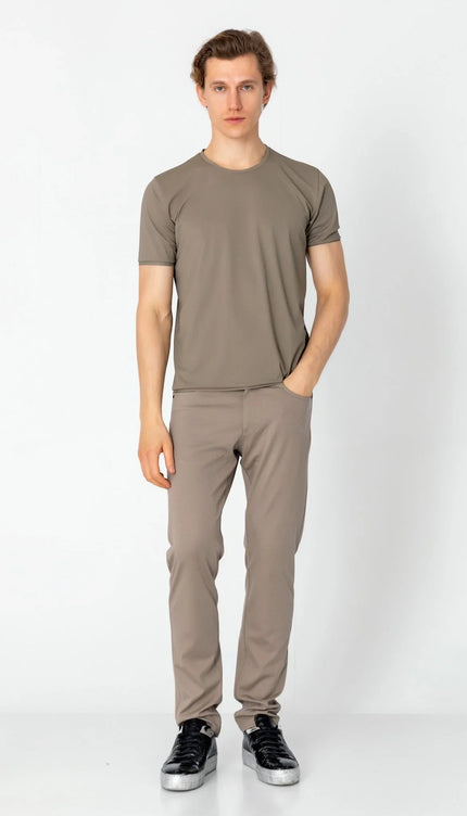 Wrinkle Free Crew Neck T-shirt - Vizon - Ron Tomson