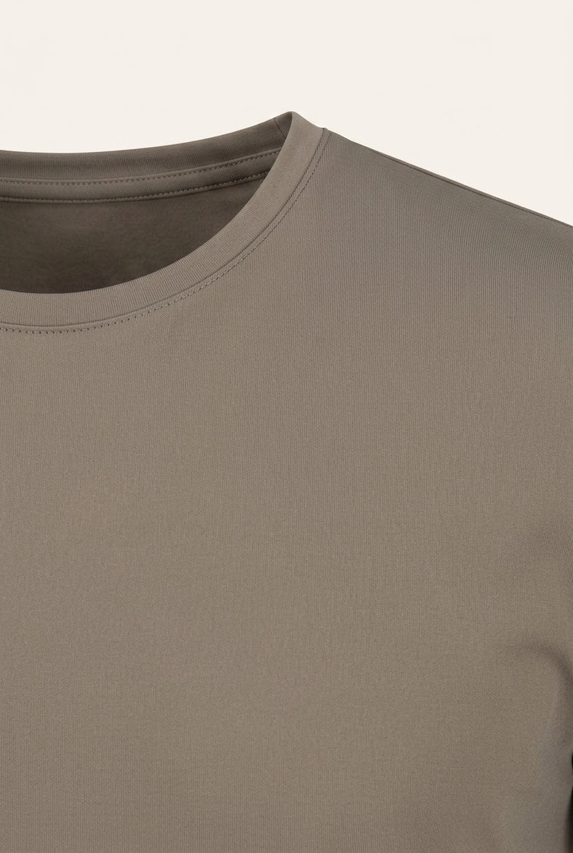 Wrinkle Free Crew Neck T-Shirt - Vizon - Detail