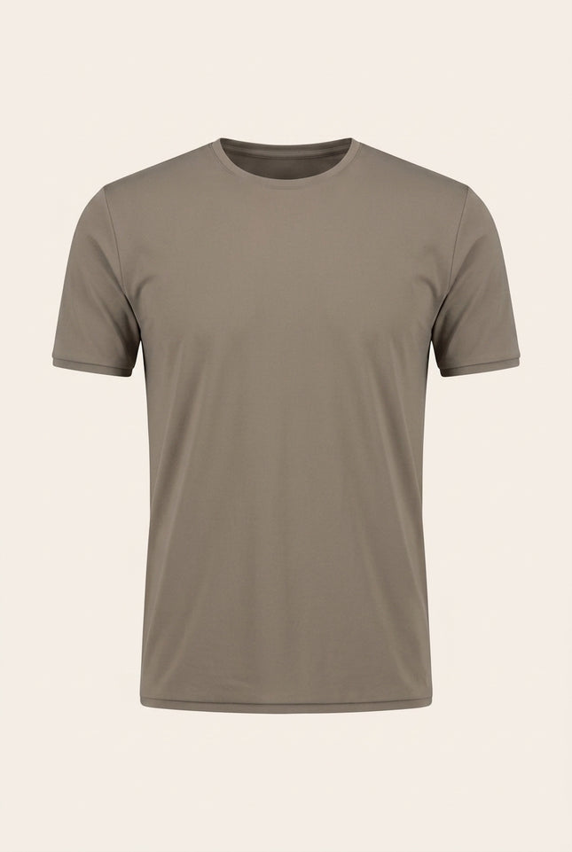 Wrinkle Free Crew Neck T-Shirt - Vizon - Front