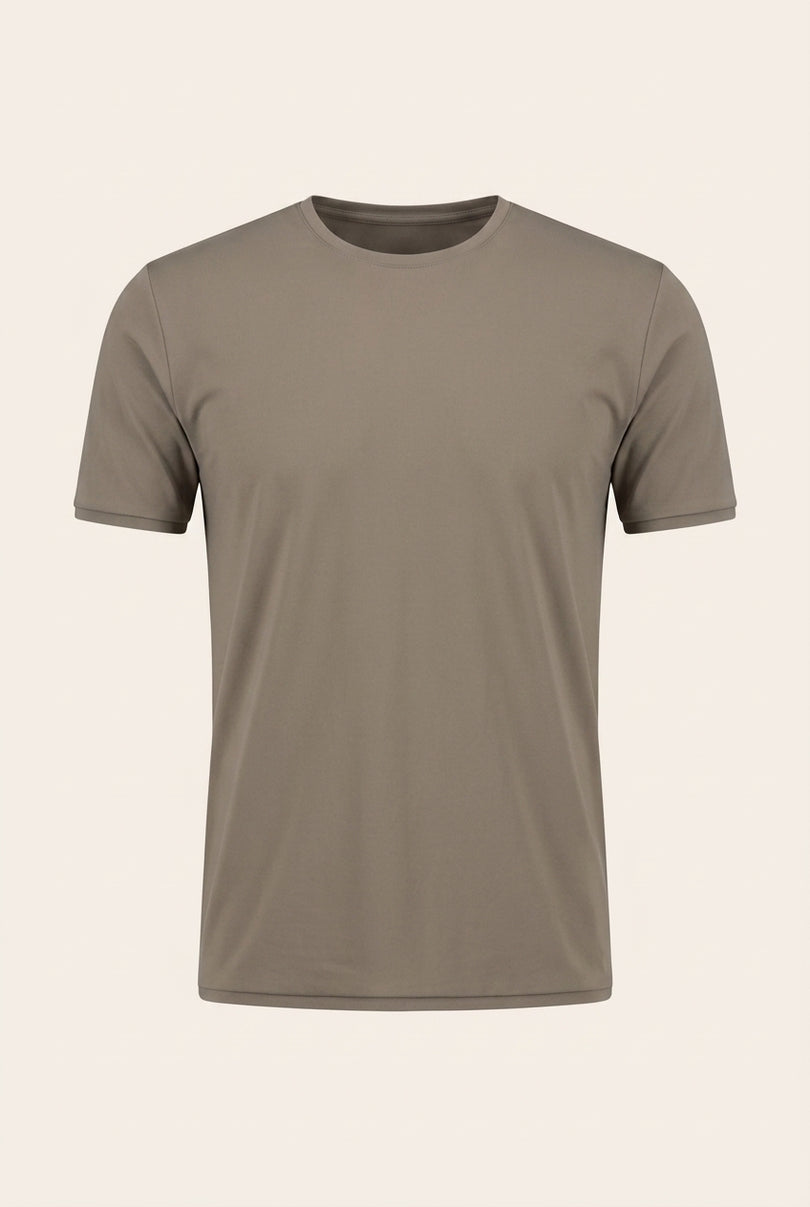 Wrinkle Free Crew Neck T-Shirt - Vizon - Front