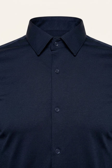 Wrinkle Free Dress Shirt - Navy - Detail