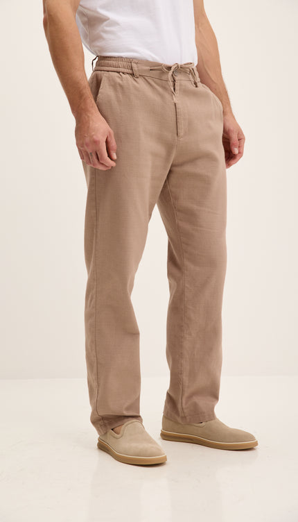 Bequeme Baumwollhose mit Kordelzug - Vizon