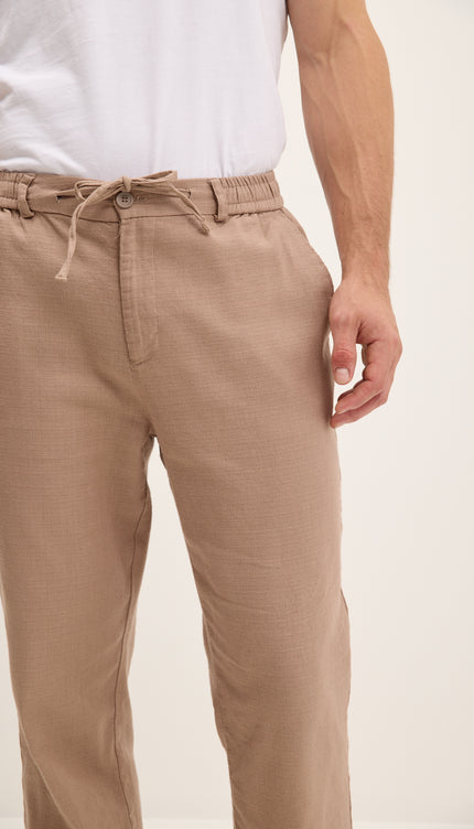 Bequeme Baumwollhose mit Kordelzug - Vizon