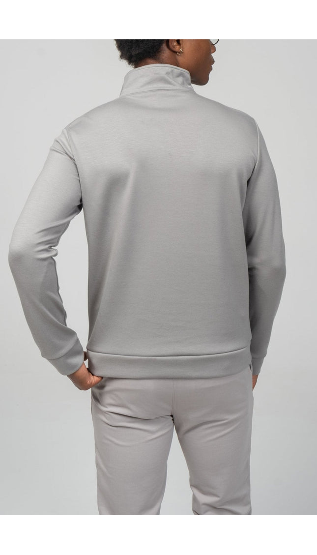 Zipper Up Jumper - Gray - Ron Tomson