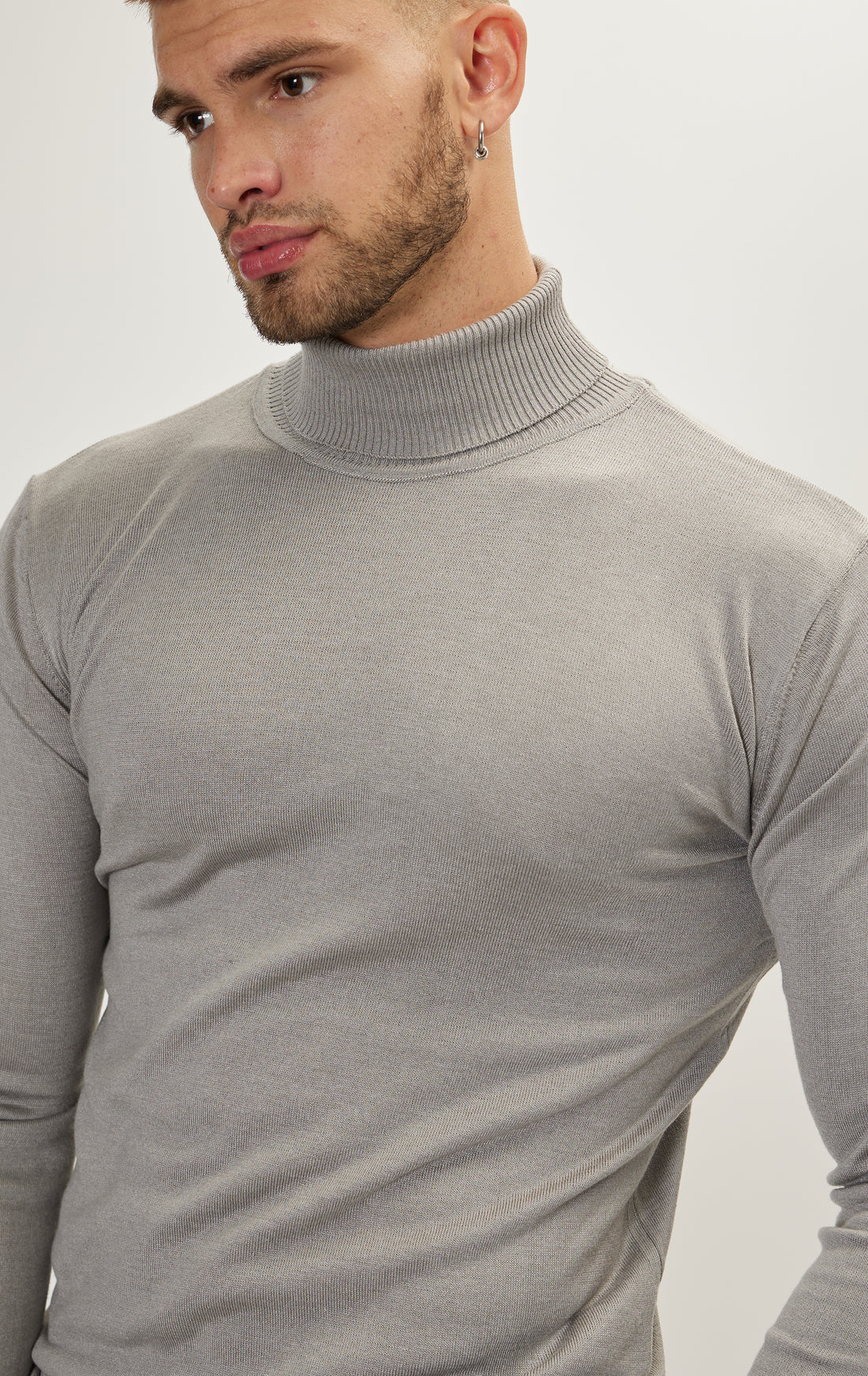 Rollneck Sweater - Grey