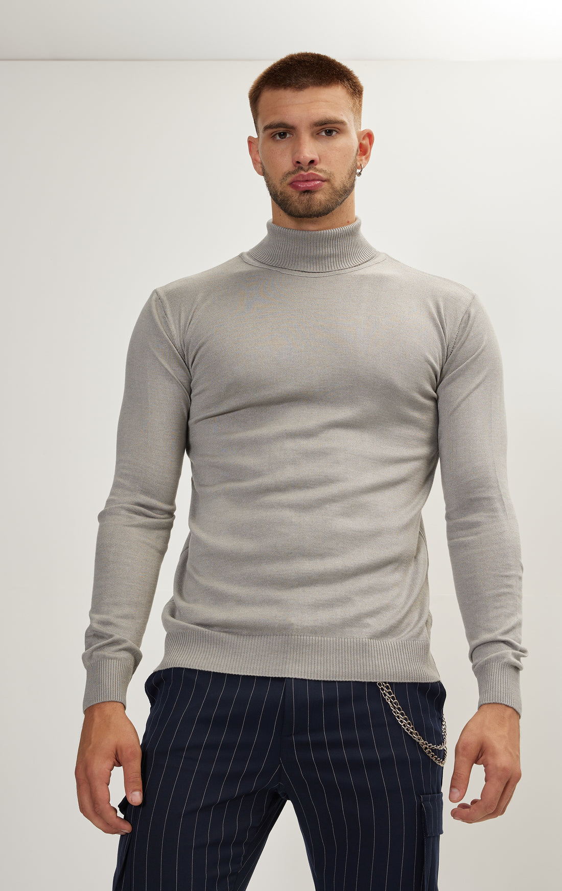Rollneck Sweater - Grey