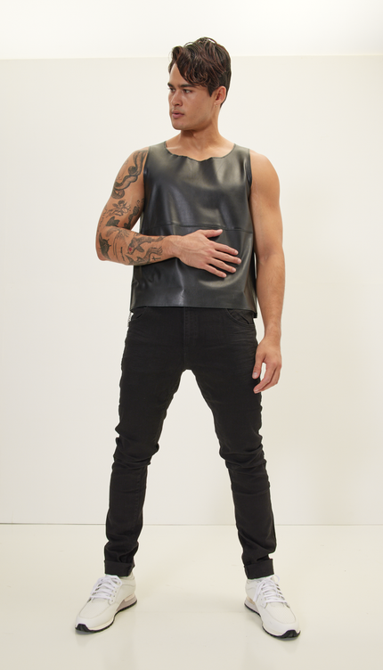 RT Inner Red Skinny Denim - Schwarz gewaschen