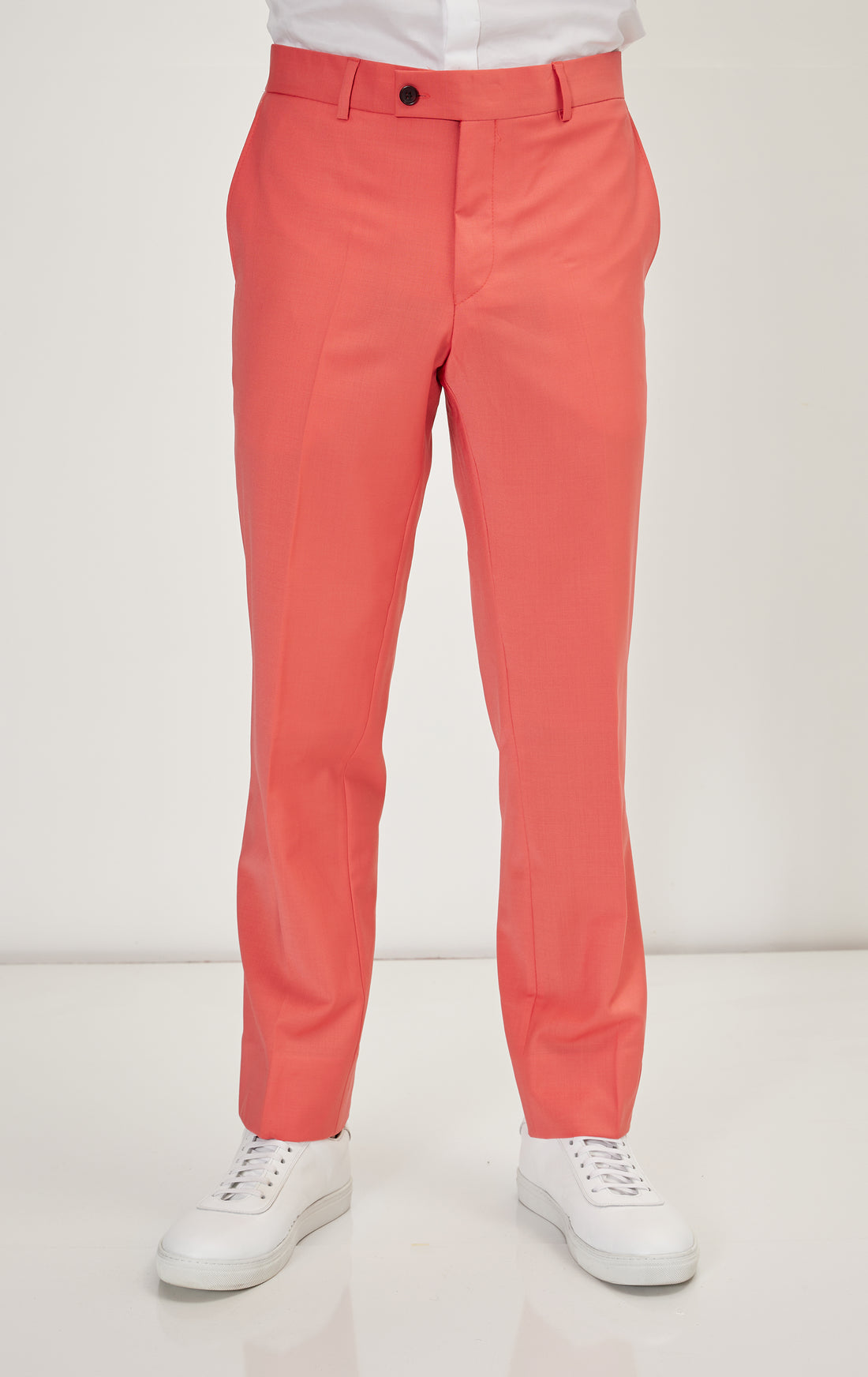 N° R206 SUPER 120S MERINO WOOL DOUBLE BREASTED SUIT - SALMON