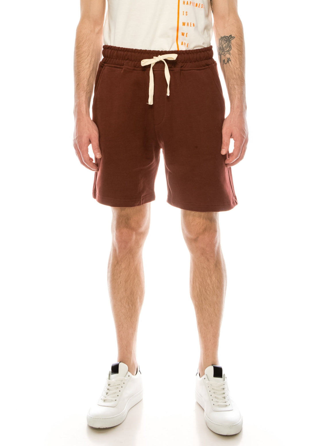 Weekender Cotton Shorts - BORDEAUX - Ron Tomson