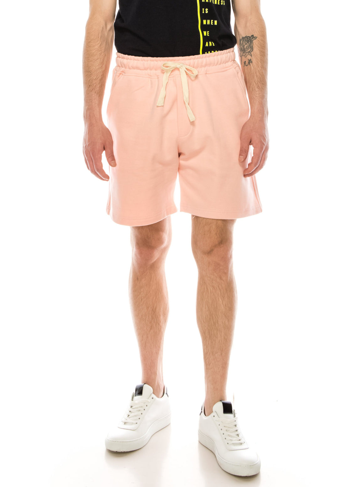 Weekender Cotton Shorts - LIGHT PINK - Ron Tomson