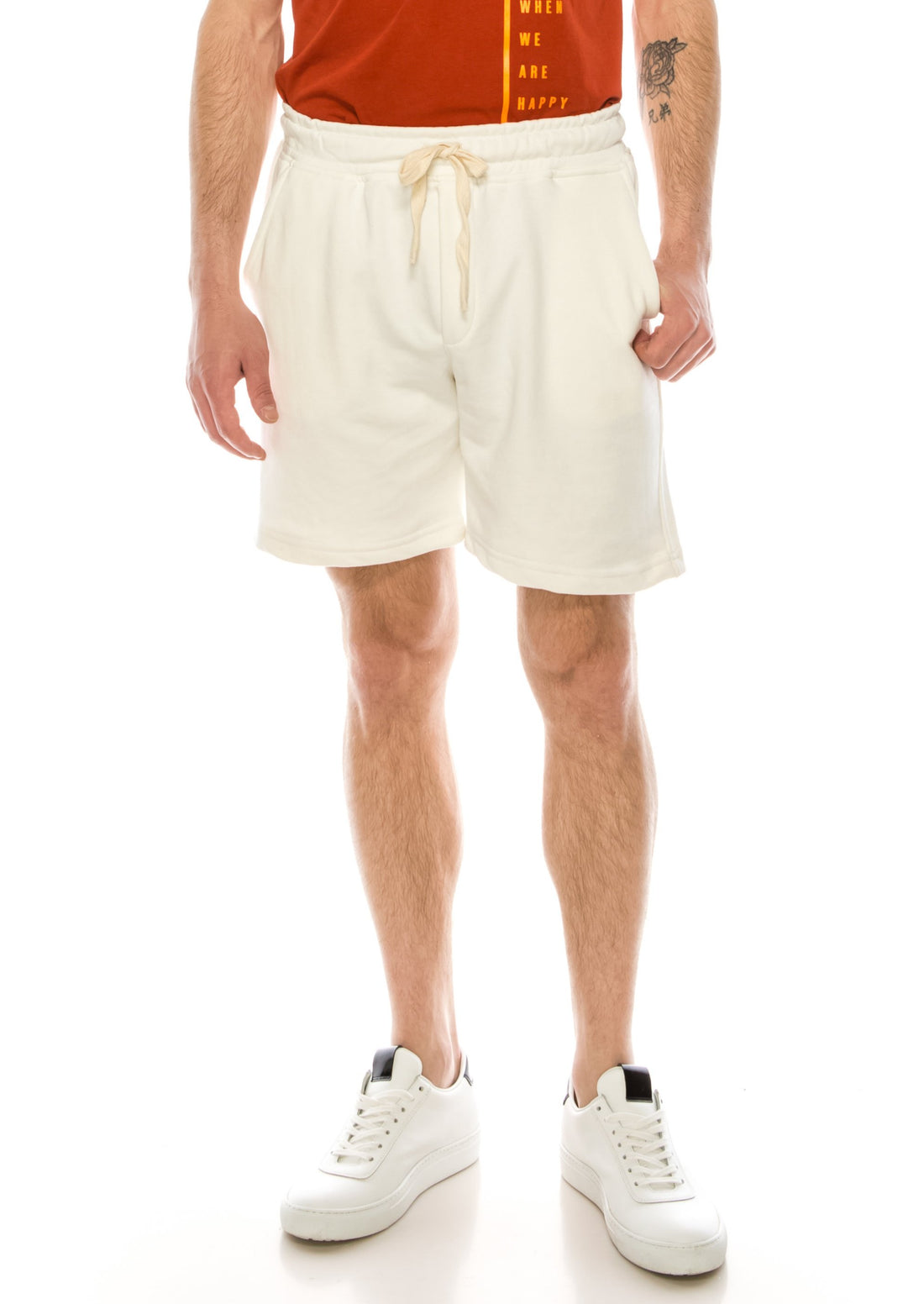 Weekender Cotton Shorts - WHITE - Ron Tomson