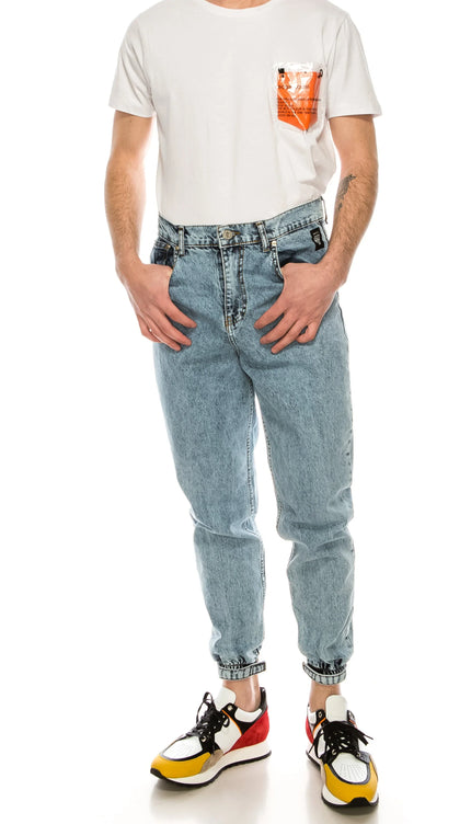80's Denim Jogger - ICE BLUE - Ron Tomson